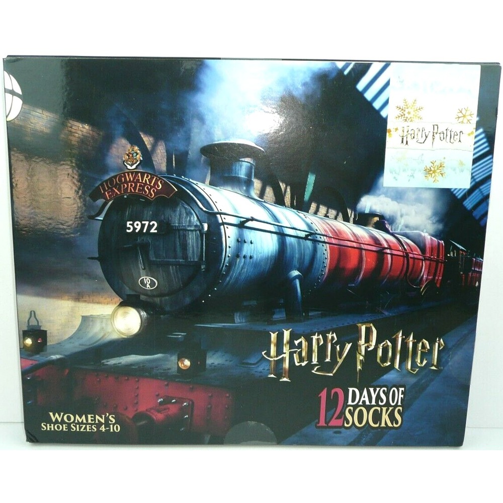Harry Potter 12 Days of Socks 12 Pairs Women's Gift Set Advent Calendar Crew